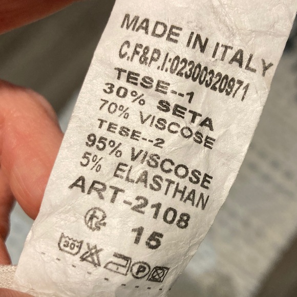 Baci Silk Blend Angelcore Ethereal Fairycore Sheer Bubble hem volume Top sz S/M - Picture 9 of 11